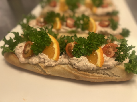 Bild på Lyxbaguette med skinkröra